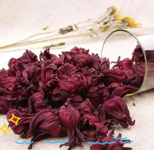 Lulairoa Hibiscus Flower Organic Extract Powder Tea ~ Hibiscus sabdariffa , 200 grams | 500 grams | 1000 grams
