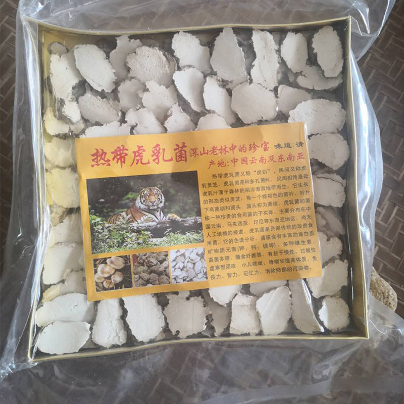 Tiger Milk Mushroom Slice Cendawan Susu Harimau / Lignosus rhinocerotis - 250g (9OZ) / 500g (1.1lb)