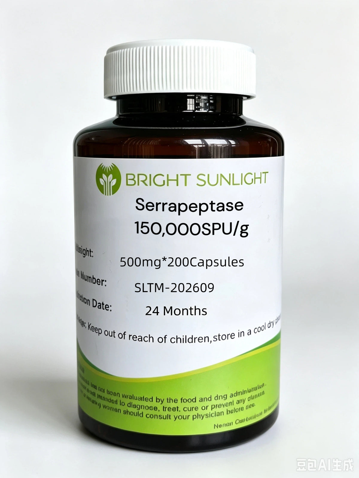 Lulairoa Serrapeptase enzymatic activity 150,000SPU/g , 500 mg*200 capsules