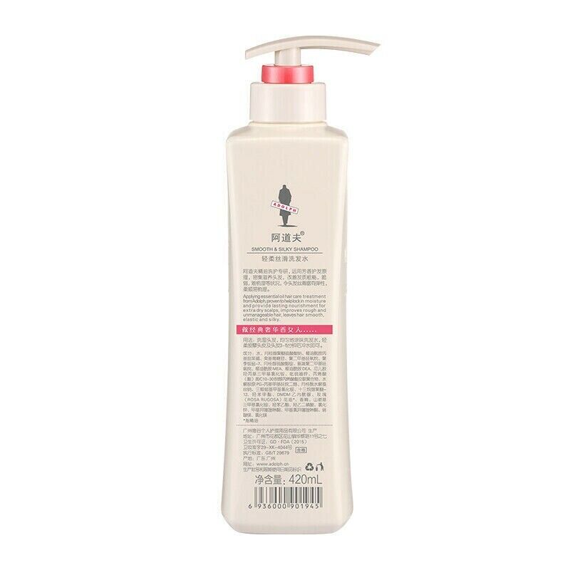 Adolph Moisturizing, Soft, Silky Shampoo 420ml * 1 bottle
