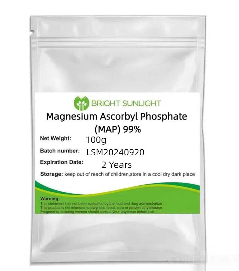 Bright sunlight Pure Magnesium Ascorbyl Phosphate (MAP) Powder - 100 grams / 200 grams / 500 grams