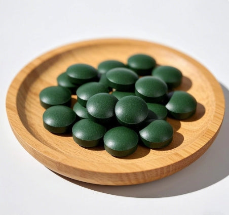 Bright sunlight Spirulina Tablets 250 mg / tablet,100% Pure Raw Natural Cold-pressed, 200 grams - 1000 grams