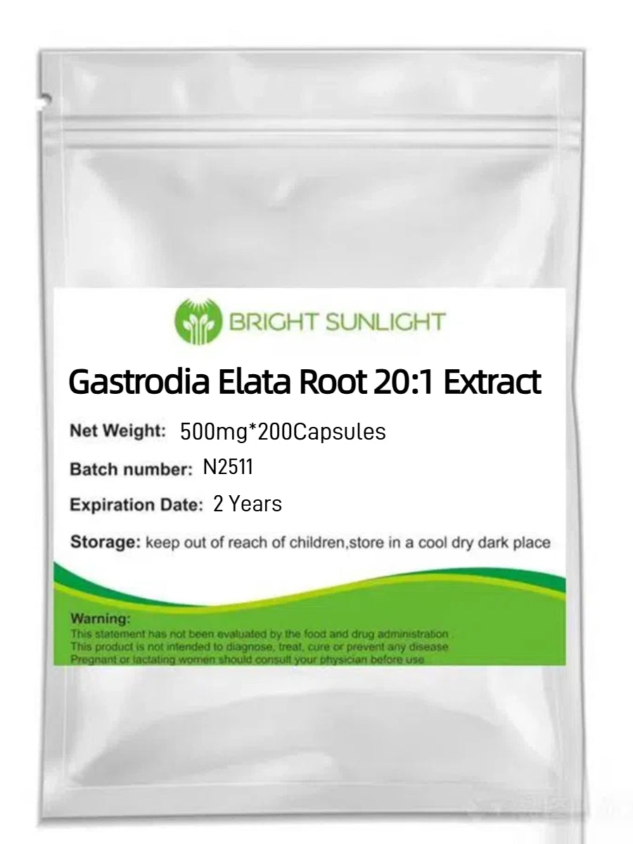 Bright sunlight Gastrodia elata Extract Capsules 20:1 Tian Ma，500mg*200Capsules