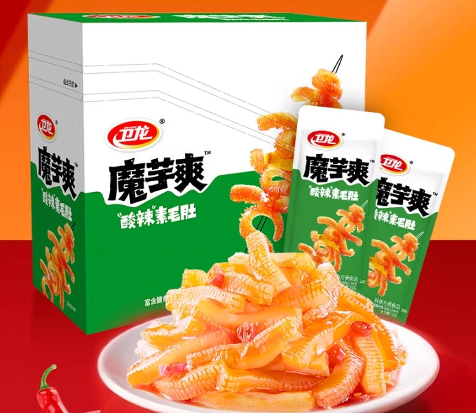 Wei Long Spicy Konjac Snack Latiao 398g / 32 packets - Vegeterian 卫龙魔芋爽