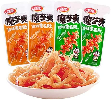 Wei Long Spicy Konjac Snack Latiao 398g / 32 packets - Vegeterian 卫龙魔芋爽