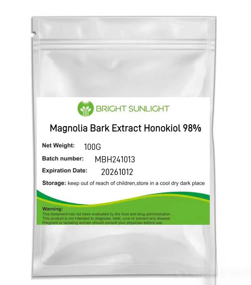 Bright sunlight Magnolia Bark Extract Honokiol 98% Powder  - 50 grams | 100 grams