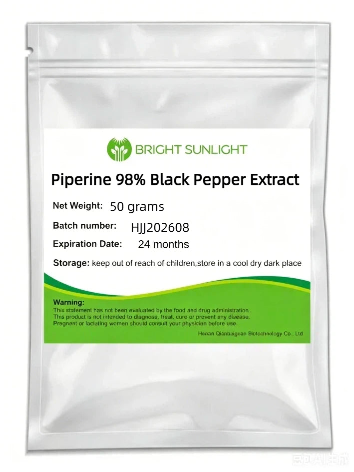 Piperine 98% Black Pepper Extract Powder 20 grams-100 grams
