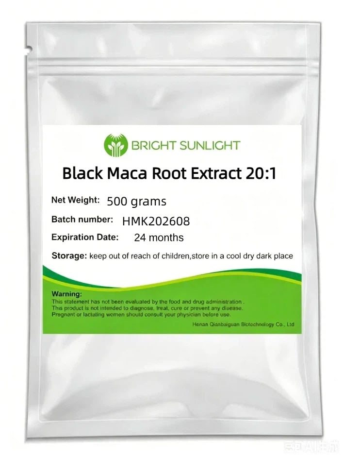 Bright sunlight Black Maca Root Extract 20:1 Powder , 200 grams - 1000 grams