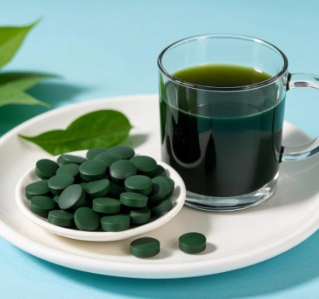 Bright sunlight Spirulina Tablets 250 mg / tablet,100% Pure Raw Natural Cold-pressed, 200 grams - 1000 grams
