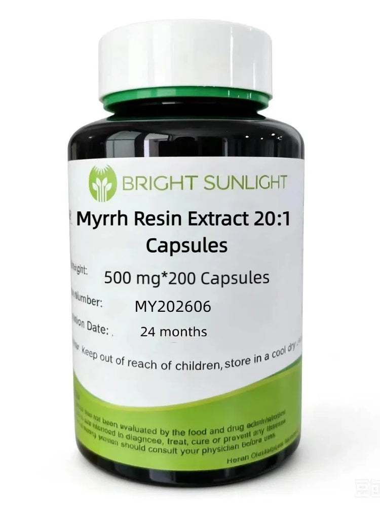 Bright sunlight Organic Myrrh Resin Extract 20:1 Capsules , 500mg * 200 Capsules