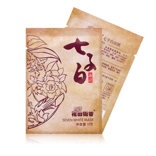 Seven White Mask Powder Seven Chinese Herbs Mix Powder For Whiten &花田微香七子白美白面膜粉15G （10pcs/20pcs/50pcs）