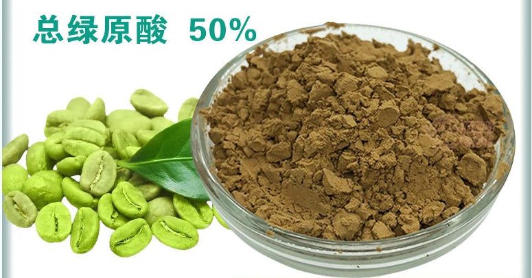 Bright sunlight Green Coffee Bean Extract Powder - 50% Chlorogenic Acid , 200 grams - 1000 grams