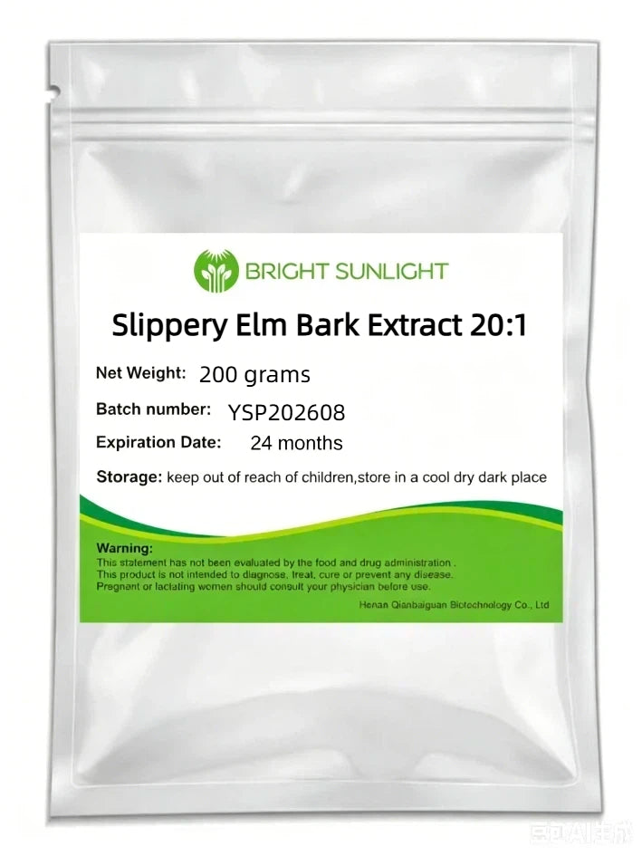 Slippery Elm Bark Extract Powder 20:1 without Fillers 200 grams-1000 grams