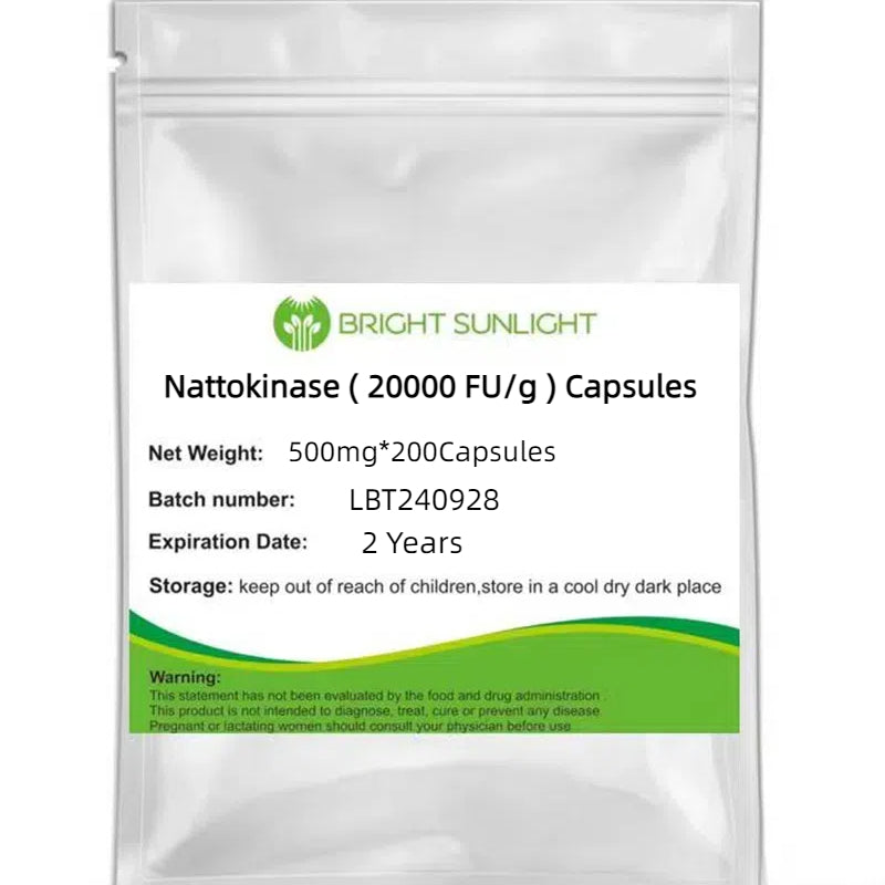 Bright sunlight Nattokinase ( 20000 FU/g ) Capsules 500mg* 100Capsules /200Capsules