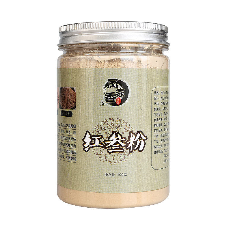 100g(3.5oz),100% Korean Red Ginseng 6 Years Roots Powder, No Additives, Saponin