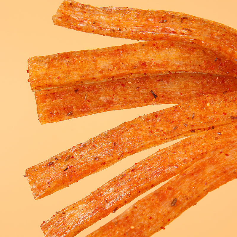 Chinese Snack Hotstrip Hot Gluten Weilong Latiao 卫龙大面筋 辣条零食 65g*10 packets