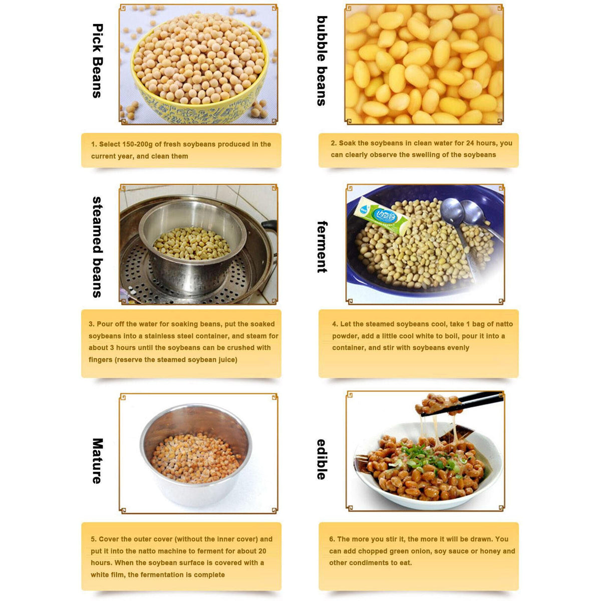 Bacillus Natto for DIY Natto 3g x 5 bags NATTO kin live enzyme spore starter