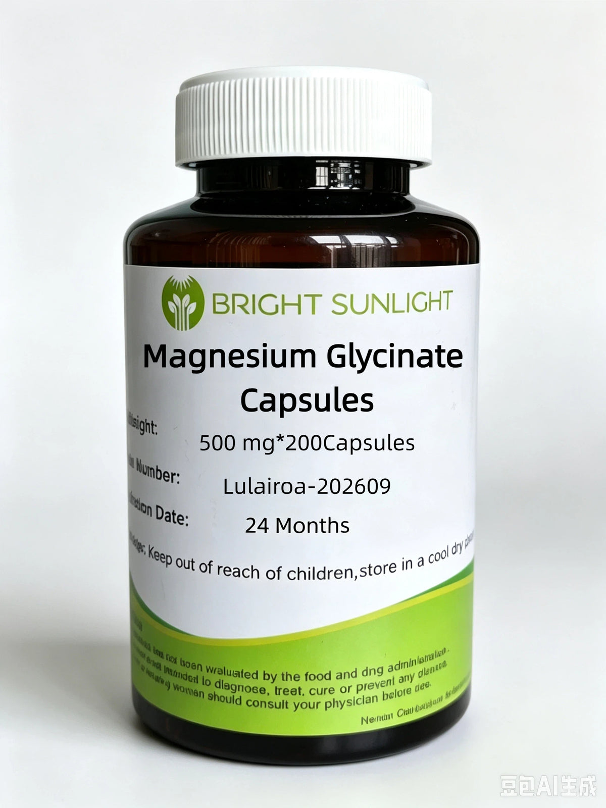 Lulairoa Magnesium Glycinate Capsules, 500 mg*200 capsules