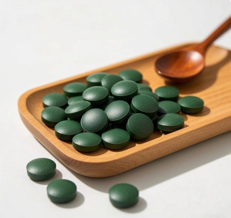 Bright sunlight Spirulina Tablets 250 mg / tablet,100% Pure Raw Natural Cold-pressed, 200 grams - 1000 grams