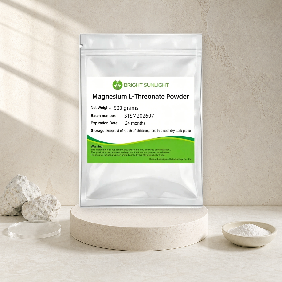Lulairoa Magnesium L Threonate Powder Food Grade CAS 500304-76-7