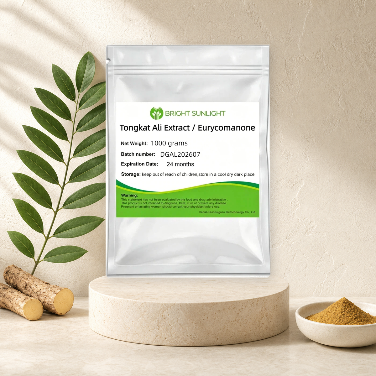 Lulairoa Tongkat Ali Root (Longjack) 30:1 Standardized Extract Powder 1-3% Eurycomanone